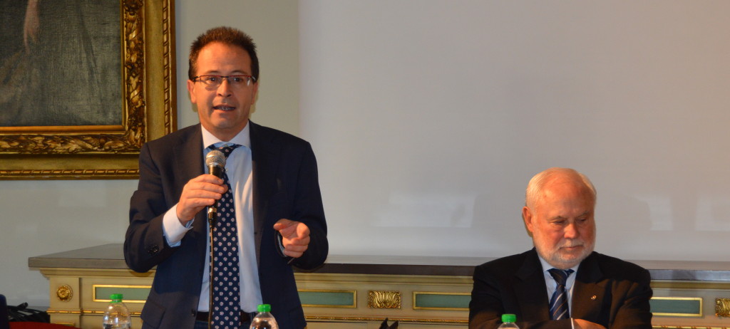 Il professor Roberto Trevisan (a sinistra) e il dottor Giambattista Negretti (Presidente ADB)